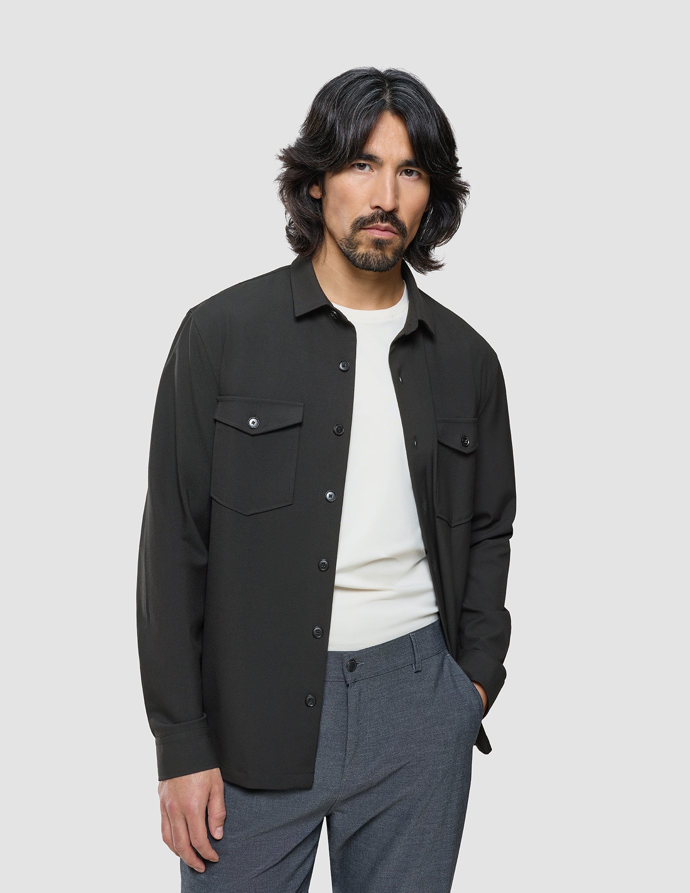 Ease Overshirt Black